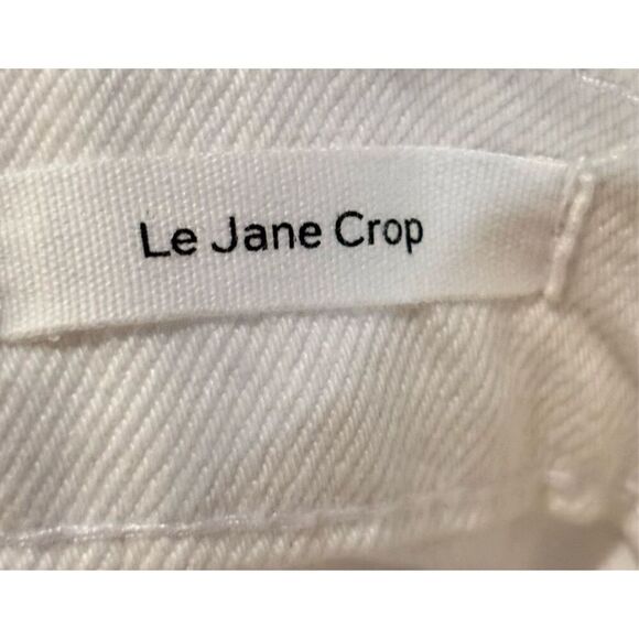 Frame Le Jane High Rise Straight Fit Jean in Cream NWT Size 24 - Picture 7 of 8